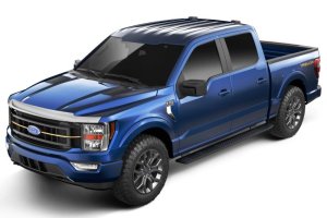 Ford F-150 Hood Deflector - Husky Liners - Aeroskin - Chrome - `21-`25